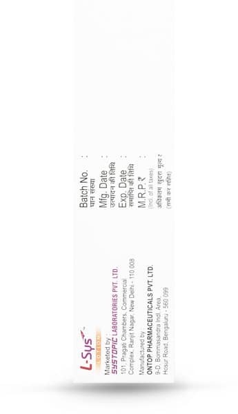 L Sys 1% Bottle Of 30ml Lotion