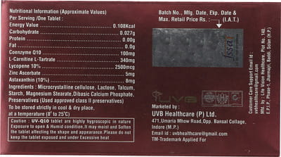 Uv Q 10 Strip Of 10 Tablets