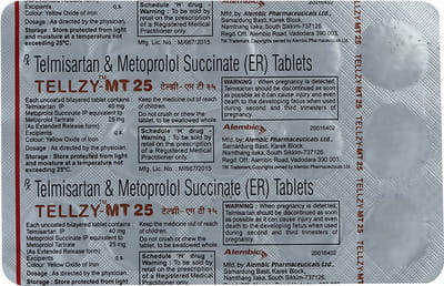Tellzy Mt 25mg Strip Of 15 Tablets