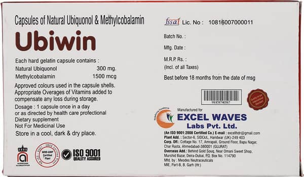 Ubiwin Strip Of 10 Capsules