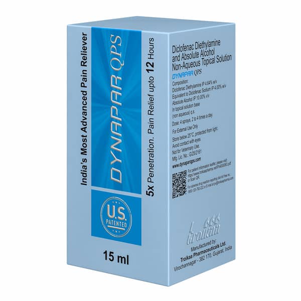 Dynapar Qps Pain Relief Spray For Back | Knee | Muscle & Joint Pain - 15 Ml