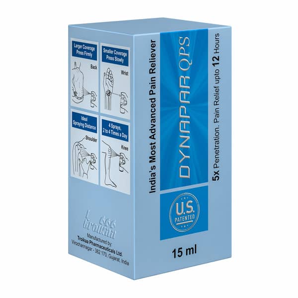 Dynapar Qps Pain Relief Spray For Back | Knee | Muscle & Joint Pain - 15 Ml