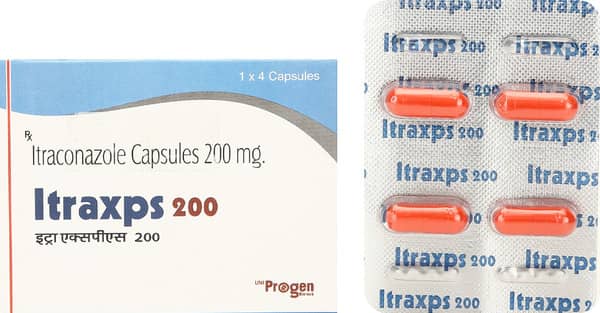 Itraxps 200Mg Strip Of 4 Capsules