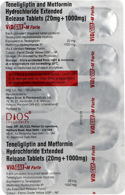 Vidglit M Forte Strip Of 10 Tablets