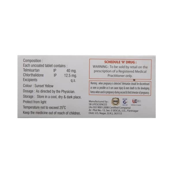 Telonyx Ch 40 Strip Of 10 Tablets