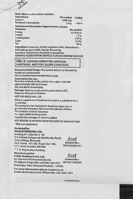 Obi X Orange Flavour Powder 4.5gm