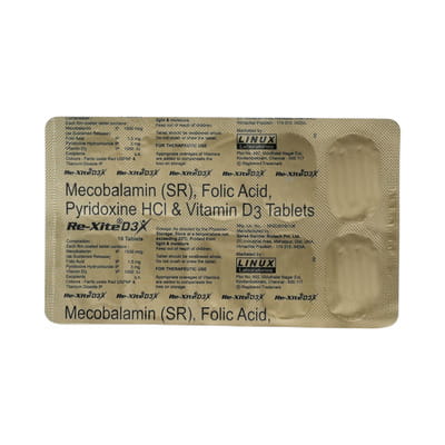 Re Xite D3 Strip Of 10 Tablet