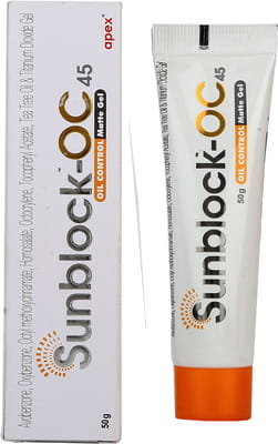 Sunblock Oc 45 Oil Control Matte Tube Of 50gm Gel