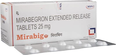 Mirabig 25mg Strip Of 10 Tablets