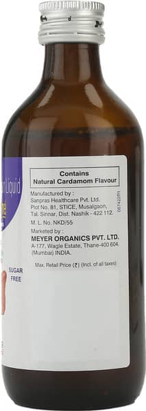Meyerzyme Delicious Cardamom Flavour Sugar Free Bottle Of 200ml Oral Liquid