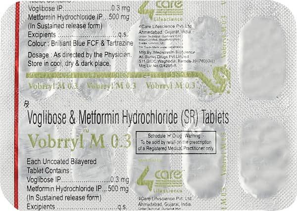 Vobrryl M 0.3Mg Strip Of 10 Tablets