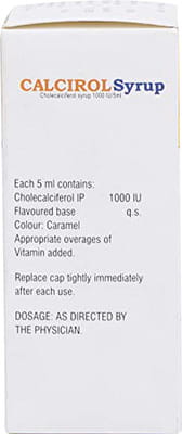 Calcirol 1000iu Bottle Of 100ml Syrup