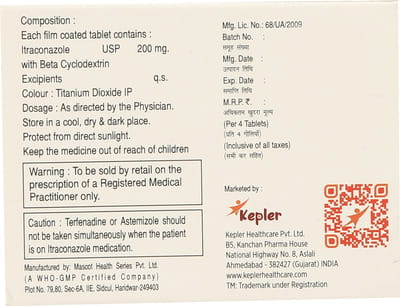 Itler 200mg Strip Of 4 Tablets
