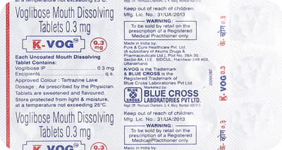 K Vog 0.3mg Strip Of 15 Tablets