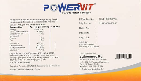 Powervit Strip Of 10 Tablets