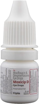 Moxicip D Bottle Of 5ml Eye Drops