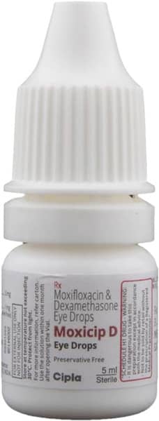 Moxicip D Bottle Of 5ml Eye Drops