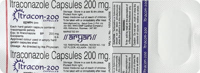 Itracon 200mg Strip Of 4 Capsules