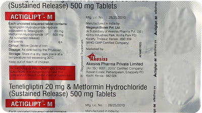 Actiglipt M Strip Of 10 Tablets
