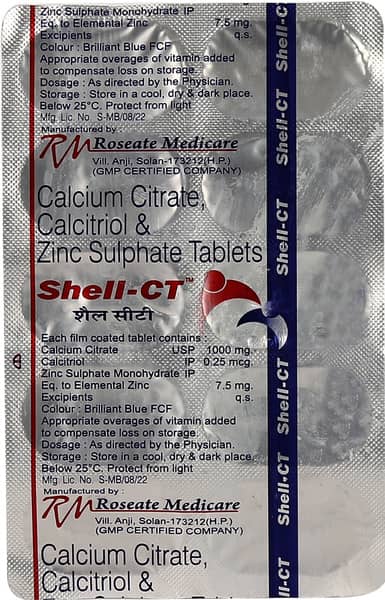 Shell Ct Strip Of 10 Tablets