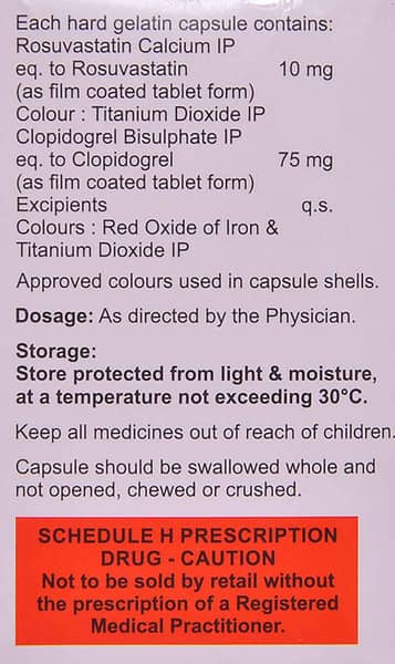 Rosulife Cv 10 Mg Strip Of 10 Capsules
