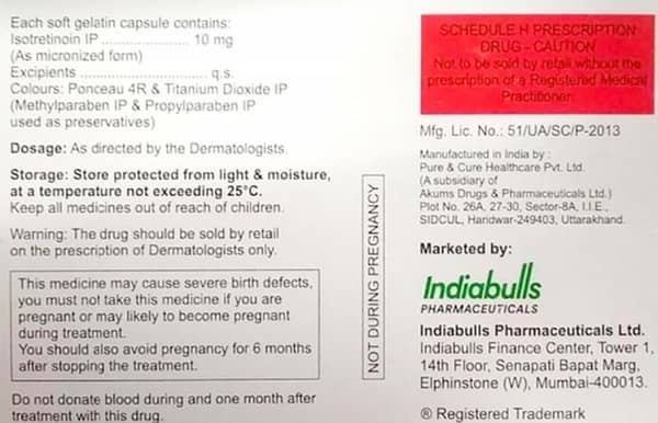 Ibitret 10mg Strip Of 10 Capsules