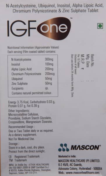 Igfone Strip Of 10 Tablets