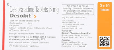 Desobit 5mg Strip Of 10 Tablets