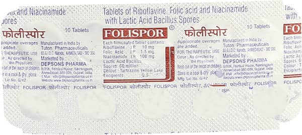 Folispor Strip Of 10 Tablets