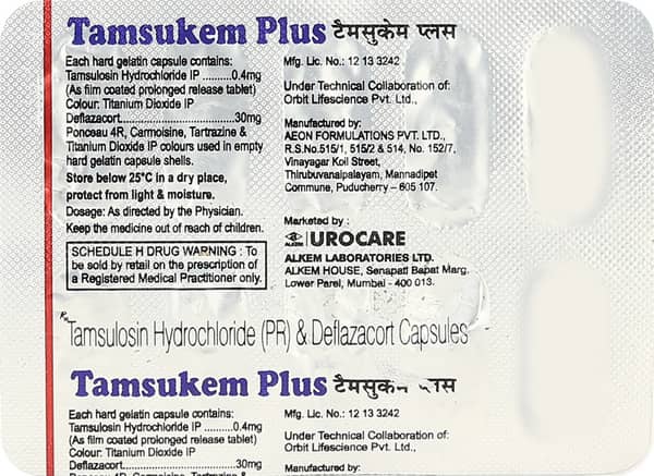 Tamsukem Plus Strip Of 10 Capsules