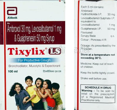Tixylix Ls Bottle Of 100ml Syrup