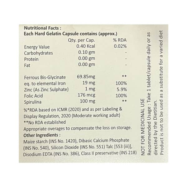 Alde Fer Strip Of 10 Capsules