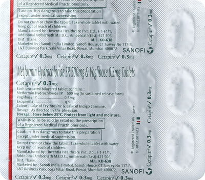 Cetapin V 0.3mg Strip Of 15 Tablets