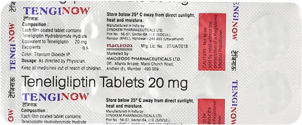 Tenginow 20mg Strip Of 10 Tablets