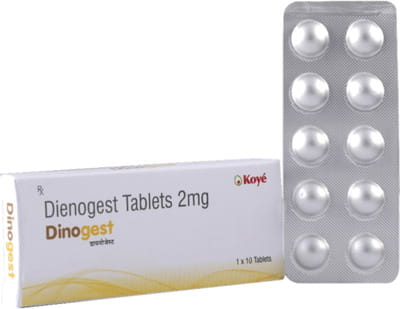 Dinogest 2mg Strip Of 10 Tablets