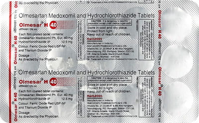 Olmesar H 40mg Strip Of 15 Tablets