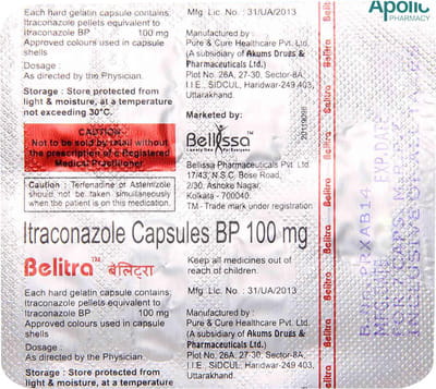 Belitra 100mg Strip Of 7 Capsules