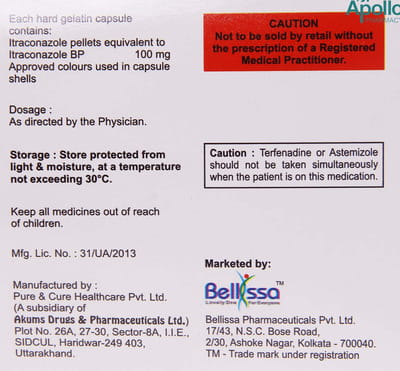 Belitra 100mg Strip Of 7 Capsules