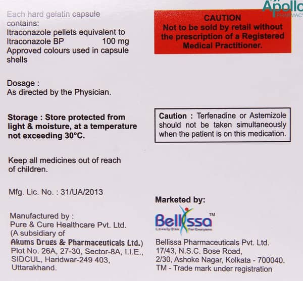 Belitra 100mg Strip Of 7 Capsules