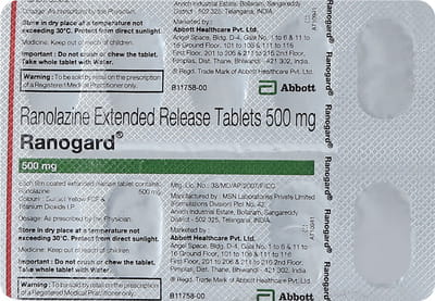Ranogard 500mg Strip Of 10 Tablets