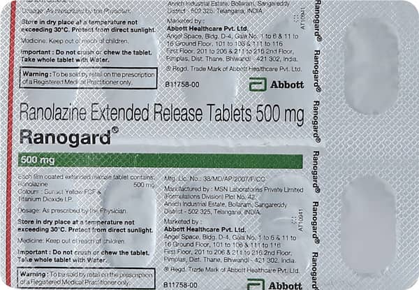 Ranogard 500mg Strip Of 10 Tablets