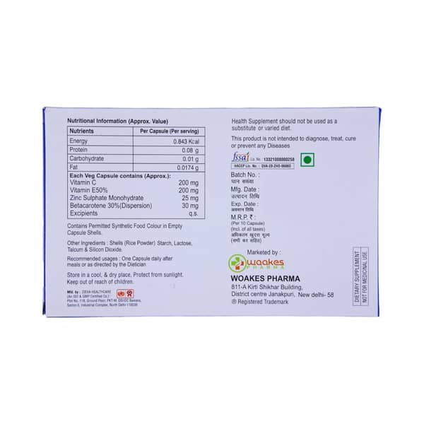 Woxvit Strip Of 10 Capsules