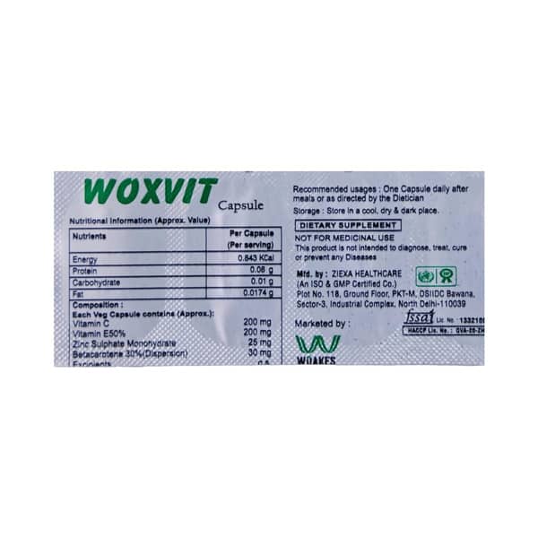Woxvit Strip Of 10 Capsules