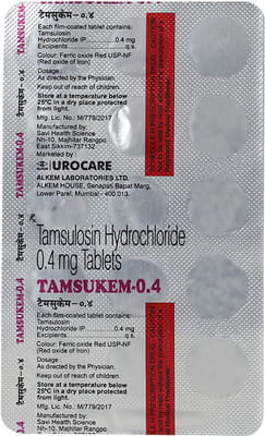 Tamsukem 0.4mg Strip Of 15 Tablets