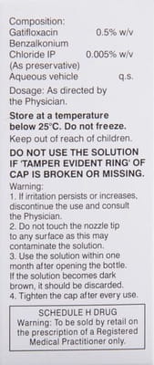 Autogati 0.5% Bottle Of 2.5ml Eye Drops