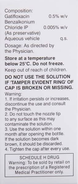 Autogati 0.5% Bottle Of 2.5ml Eye Drops