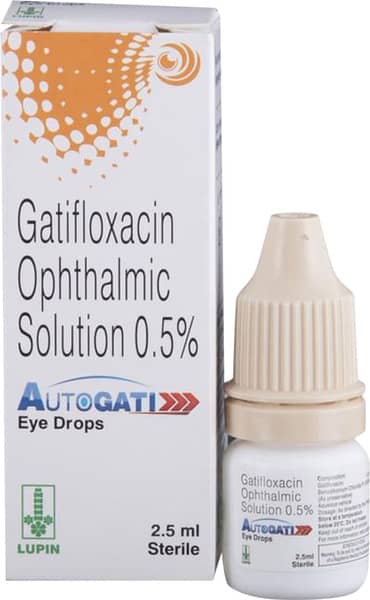 Autogati 0.5% Bottle Of 2.5ml Eye Drops