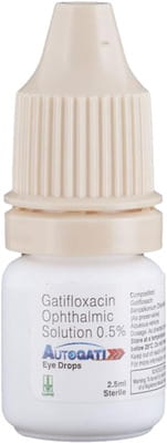 Autogati 0.5% Bottle Of 2.5ml Eye Drops