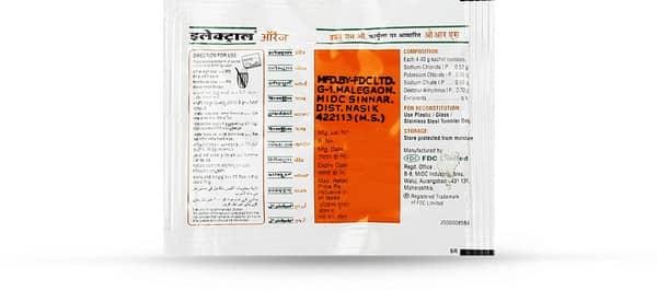 Electral Orange Flavour Sachet Of 4.4gm Powder