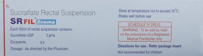Sr Fil Enema Rectal Suspension 60ml